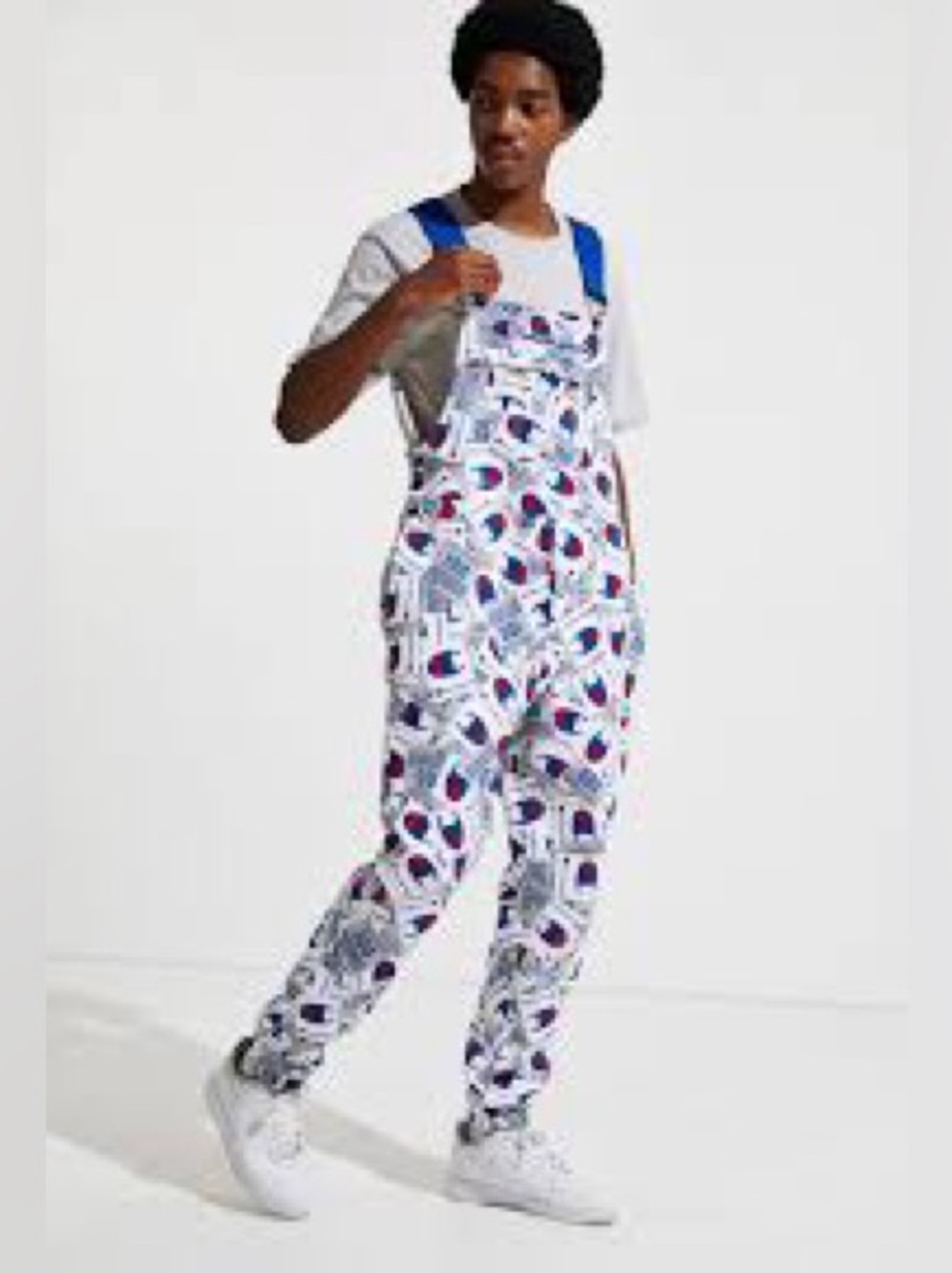Champion Super Fleece 3.0 Overall an all-over jock tag print unisex size M - Picture 2 of 14